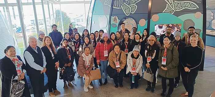 International students participating in the StudyAdelaide tour 2024