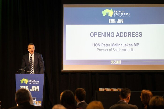 Hon. Peter Malinaskaus MP, Premier of SA opening RDSA Summit 2025